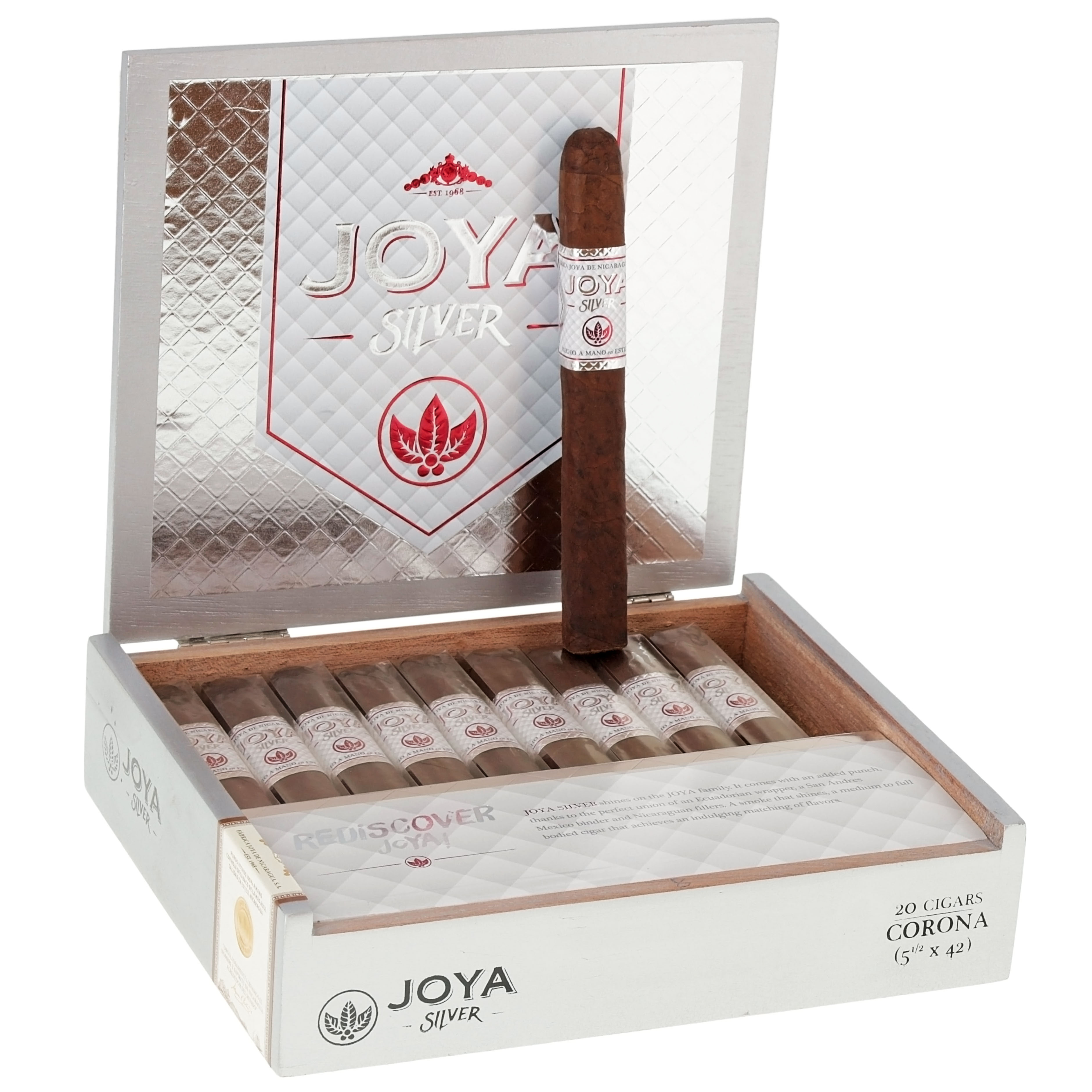 JOYA SILVER CORONA 5 1/2 x 42- C20